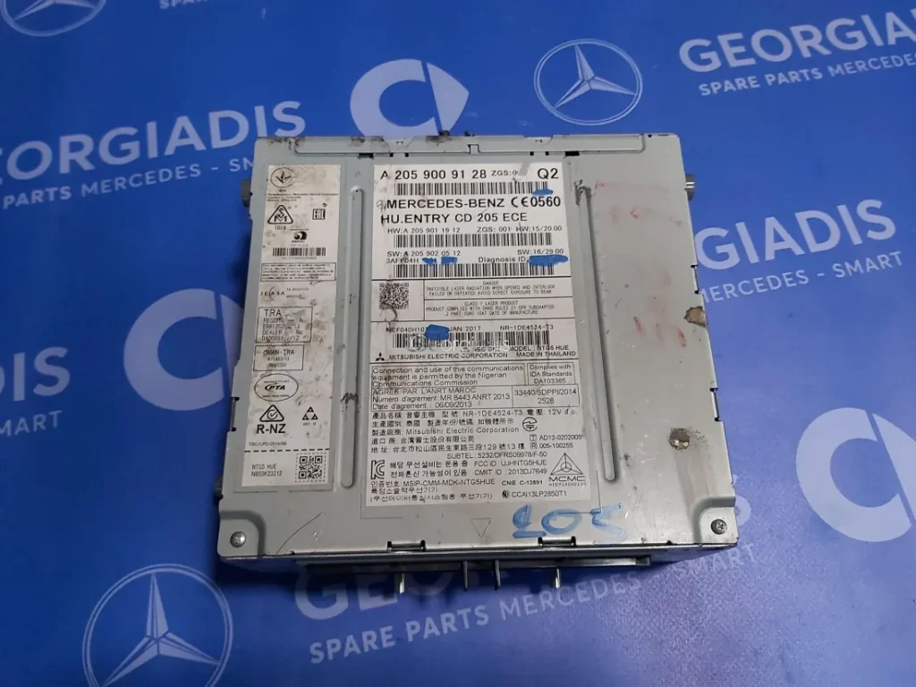 MERCEDES ΜΟΝΑΔΑ ΡΑΔΙΟΦΩΝΟΥ (AUDIO CONTROL UNIT) C-CLASS (W205)