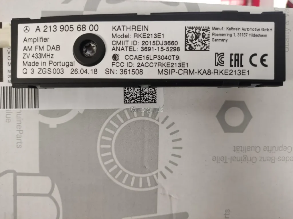 MERCEDES ΕΝΙΣΧΥΤΗΣ ΚΕΡΑΙΑΣ (AMPLIFIER) C-CLASS (W205),E-CLASS (W213)