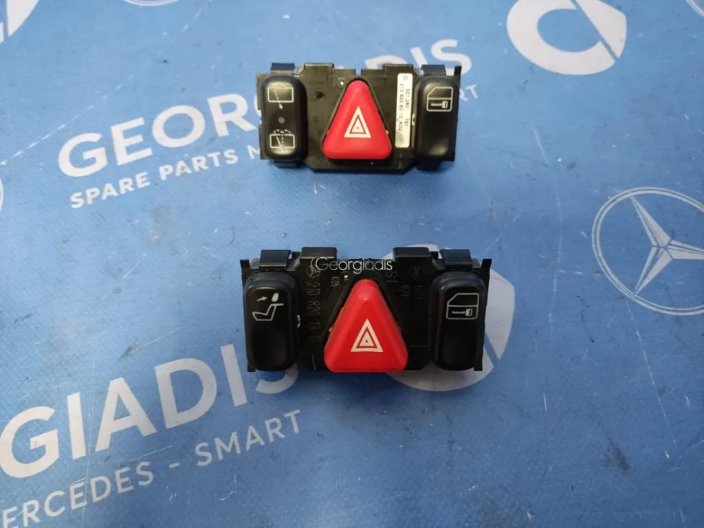 MERCEDES ΔΙΑΚΟΠΤΗΣ ΚΕΝΤΡΙΚΗΣ ΚΟΝΣΟΛΑΣ-ΑΛΑΡΜ (HAZARD SWITCH) C-CLASS (W202),E-CLASS (W210)