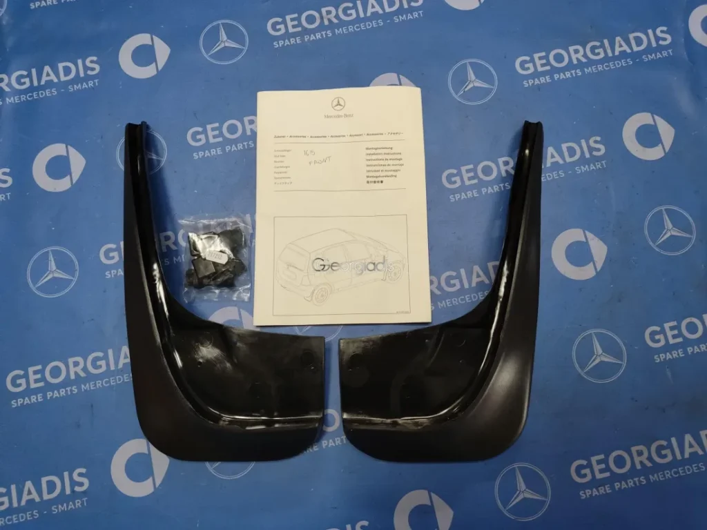 MERCEDES ΣΕΤ ΛΑΣΠΩΤΗΡΕΣ ΕΜΠΡΟΣ (MUD FLAPS) A-CLASS (W168)