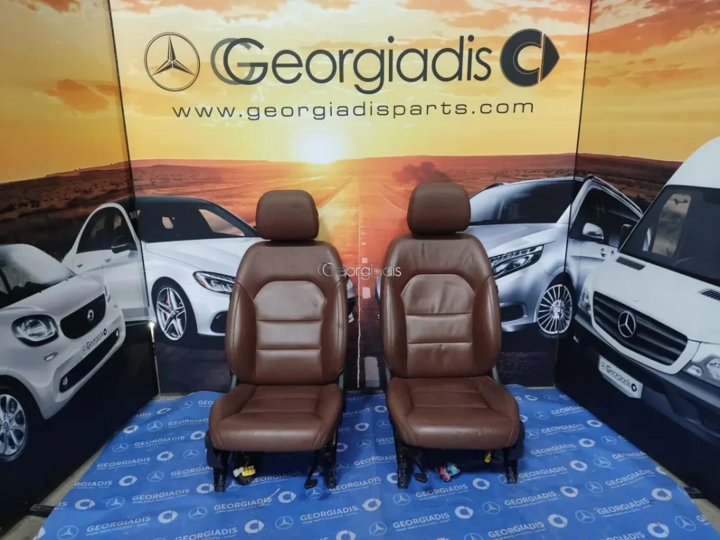 MERCEDES ΚΑΘΙΣΜΑΤΑ ΕΜΠΡΟΣ-ΠΙΣΩ (FRONT SEATS-REAR SEATS) B-CLASS (W246) ΚΑΦΕ ΔΕΡΜΑ